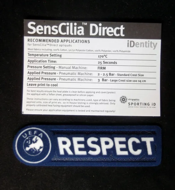 Official Euro 2012 Respect Lextra Badge/Patch for Football Shirt