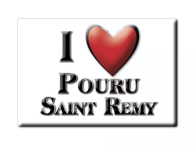 Pouru Saint Remy, Ardennes, Grand Est - Magnet France Souvenir Aimant