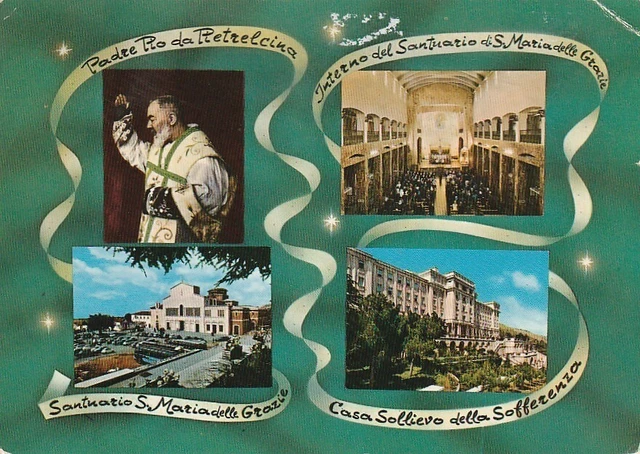 Padre Pio Da Petrelcina Santuario S Maria Delle Grazie Vedutine Anno 1969 Viagg.