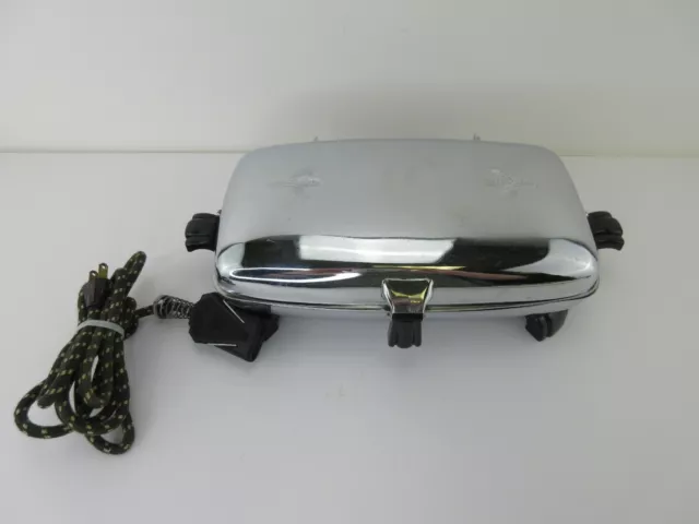 Bersted Art Deco Chrome Sandwich Maker Fostoria Works Great