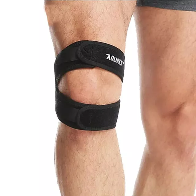 Pain Relief Bandage Pad Elastic Braces Knee Hole Kneepad  Outdoor Sports