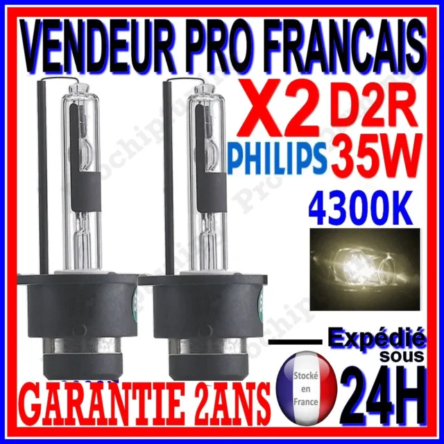 2 AMPOULES LAMPES AU XENON D2R PHILIPS 85126+ 85 V 35 W P32D-3 85126C1 4300K 12v