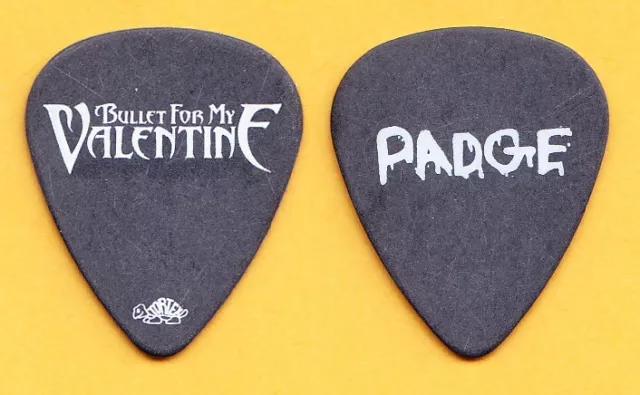 Bullet For My Valentine Michael Padge Paget Black Guitar Pick - 2010 Tour