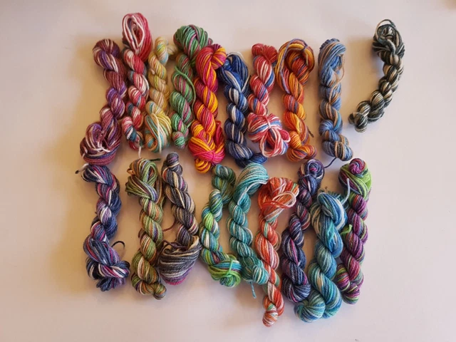 ca. 100 g Opal Sockenwolle Wollreste 19 Farben / Muster