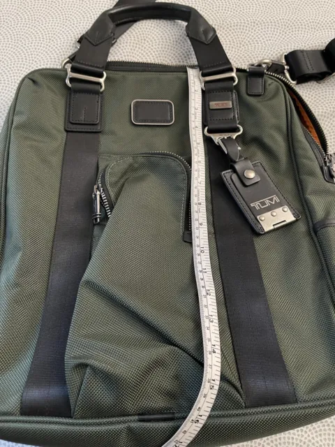 TUMI Men's Green Alpha Bravo Lejeune Backpack Tote Bag Unisex Great Condition