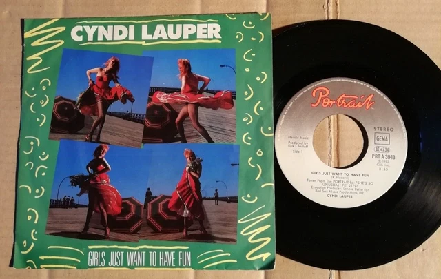 CYNDI LAUPER - Girls Just Want To Have Fun - 7"-Single - Germany 1983 ...