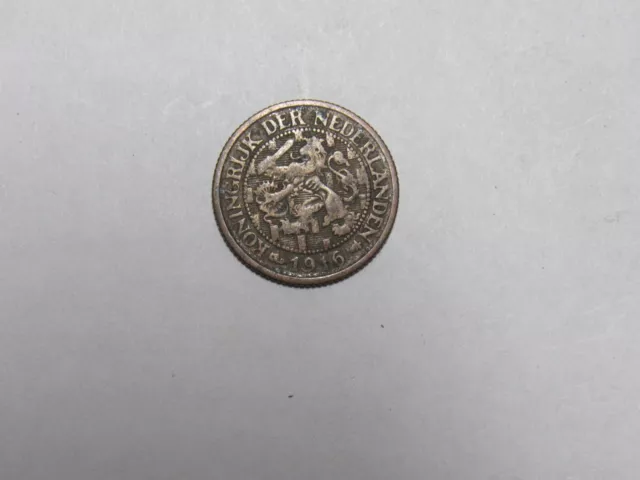 Old Netherlands Coin - 1916 1 Cent - Circulated