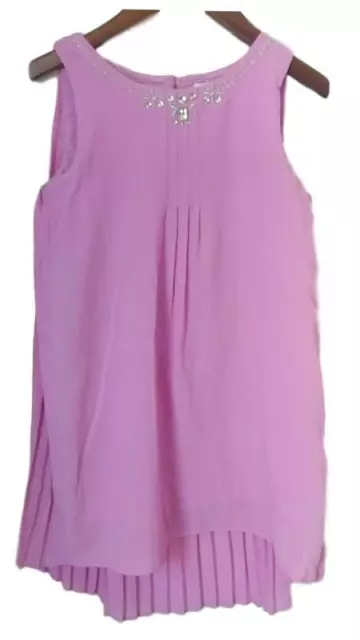 Gymboree Girls Pink Purple Dressed Up Hi Low Gem Accent Dress PERFECT Size 6