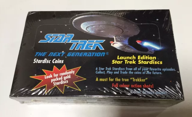 STAR TREK STARDISC POG Next Generation COIN GAME ltd Ed 1994 2 x Sealed Boxes