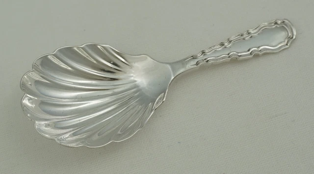 Caddy Spoon, Antique English Sterling Silver, London 1911, 3 ½", 87mm, 14g.