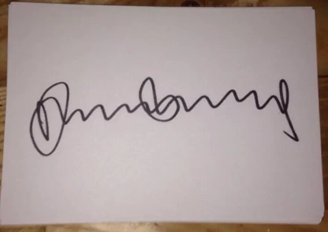 Alexander Armstrong Signed 6X4 White Card Tv Autograph Comedy & Presenter