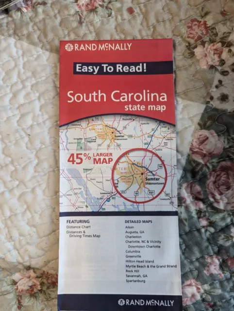 Rand McNally Easy to Read Folded Map: South Carolina 2012
