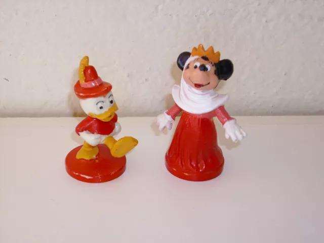 Lot De 2 Figurines Pvc Disney Minnie Princesse Et Riri Le Neveu De Donald W.d.p