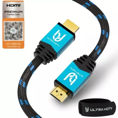Ultra HDTV Câble HDMI 4K - Câble HDMI 2.0b haute vitesse de 1 mètres - certif...