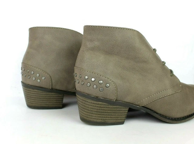 Bottines LIGNE A SUIVRE Cuir synthétique Gris taupe T 39 / UK 5.5 trés bon état 3