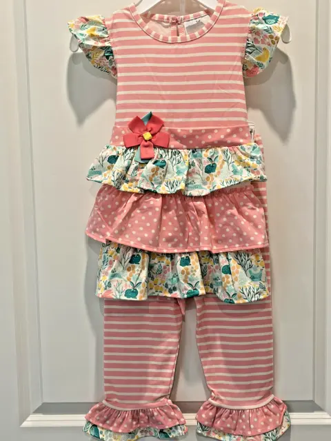 Darling Rare Editions Colorful 2 Piece Set Spring/Summer Size 4 NWT $44.00