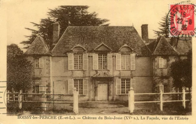 Carte BOISSY LES PERCHE Château du Bois Josse La Façade vue de l'entrée