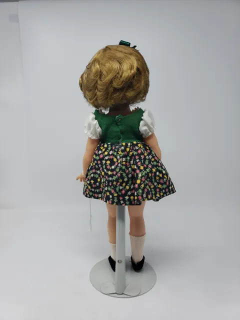 Shirley Temple 15 Inch Ideal Vinyl Heidi Doll with Stand Included 3