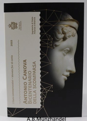 San Marino 2022 2 Euro-Gedenkmünze - Antonio Canova
