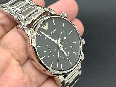 Emporio Armani Ar-1853 Chronograph 24 Hours Dual Time Date Quartz Men's Watch