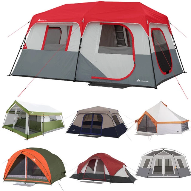 8-PERSONCABIN CAMPING TENT,EASY Quick Setup Dome Family Tents for