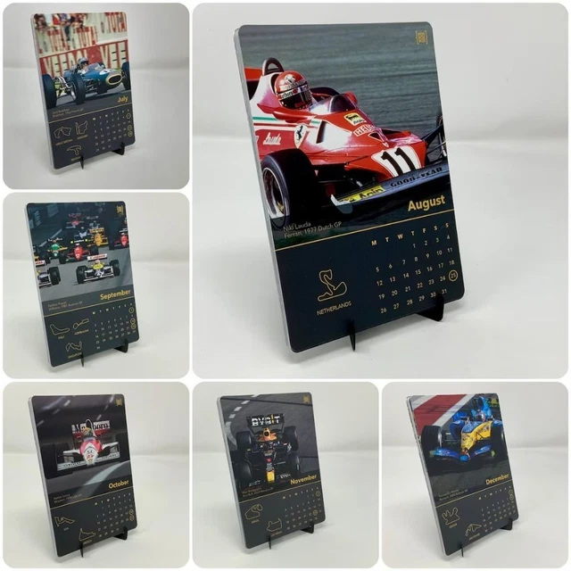 TIME PLANNING 2024 Calendar for F1 fans Calendar Desk Art Desk