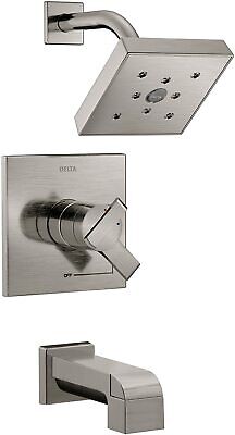 Delta T17467-SS Ara 17 Series Dual-Function Tub and Shower Trim Kit, Stainless