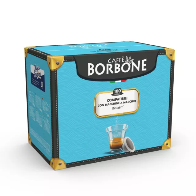 Borbone Bialetti Blu Sacchetto 100 Capsule Compatibili Compatibile Lavazza b