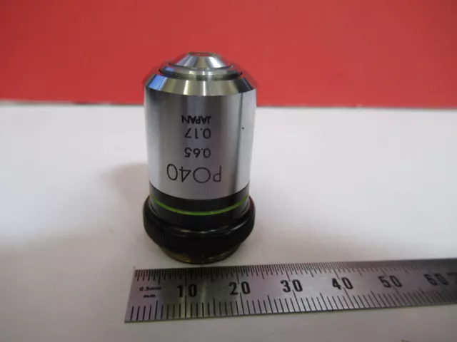 Olympus Japan Pol Objective Po40 Microscope Part Optics As Pictured #G4-A-120