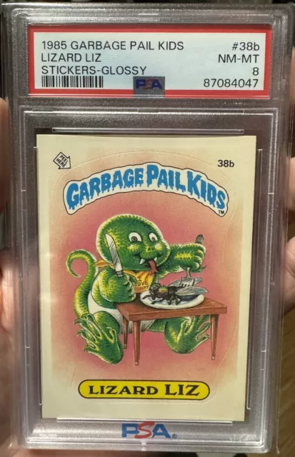 1985 Garbage Pail Kids Series 1 Glossy Lizard Liz 38b PSA 8 NM Mint GPK OS1 🔥🔥