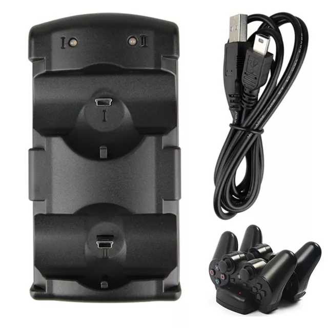 Dual Controller Charger Charging Dock Station Stand For PS3 / MOVE Playstation 3