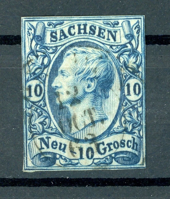 Sachsen: Mi.Nr.13 gestempelt. Mi: 300,-