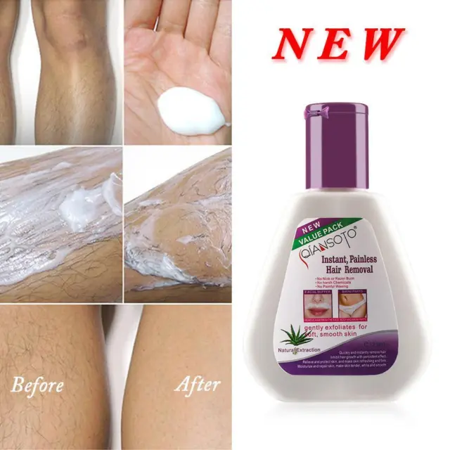 Natural Extraction Hair Growth Inhibitor Hair Removal Cream Painless Depilatory