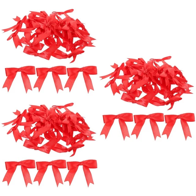 90 Pcs Valentines Day Bow Red Bow Gift Boxes Presents Small Decorate