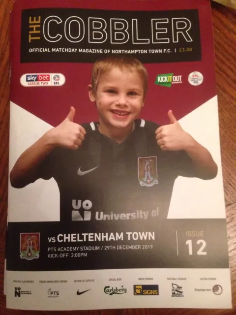 no 327 2019/20 NORTHAMPTON TOWN F C V Cheltenham