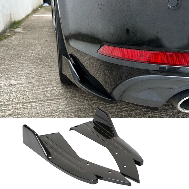 FOR KIA SELTOS Rear Bumper lip Spoiler Splitter Diffuser Glossy black
