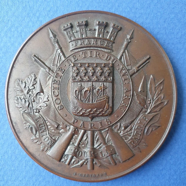 Médaille Or Plaqué Ligue De Tir à L'Arc Paris Île-de-France - Collection
