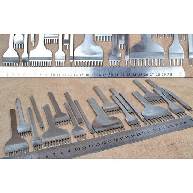 Argent Cuir Loisirs Créatifs Trou Ciseau Graving Couture Pionçon Outils 1 2 4 6