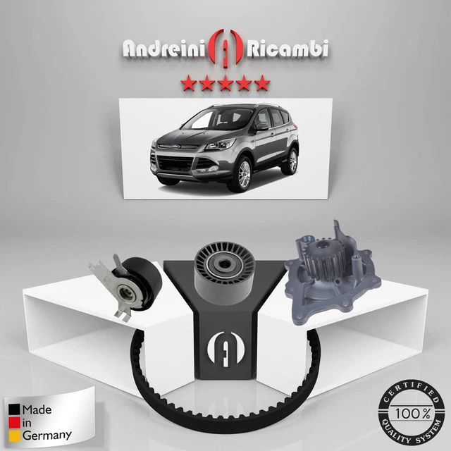 Kit De Distribution Complet + Pompe à Eau Pour Peugeot 206 1.4 HDI - Pièce Neuve Autoparts