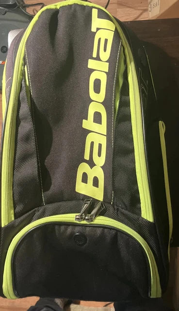 Babolat Pure Play Tennis Racquet 6 Pack Bag Isothermal Compartment Black Yellow Babolat Pure Play Tennis Racquet 6 Pack Bag Isothermal Compartment Black Yellow