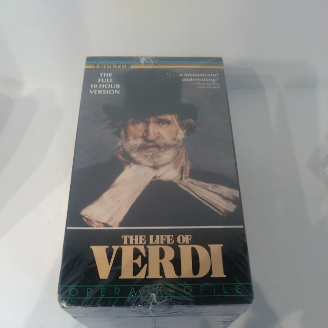 THE LIFE OF Verdi VHS 2003 4-Tape Set VG+ Fast Shipping