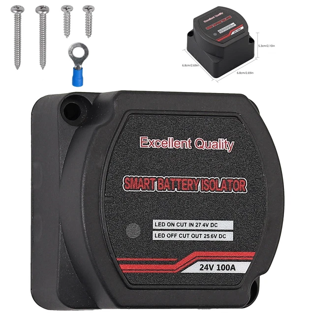 DUAL BATTERY SYSTEM Isolator Voltage Sensitive Relay VSR For Boats RV