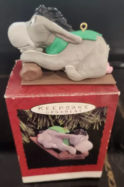 1993 Hallmark Keepsake Ornament Disney Winnie The Pooh Eeyore NIB JO266