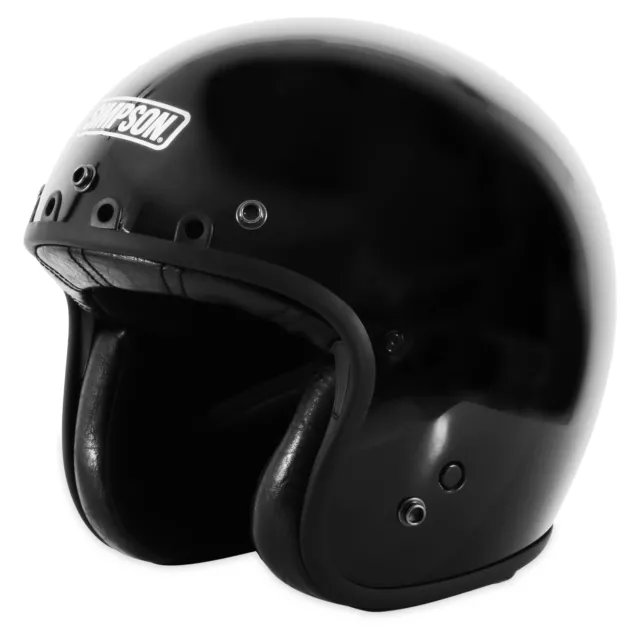 Simpson Motorcycle CHOP2MD Chopper Helmet US BLACK MD