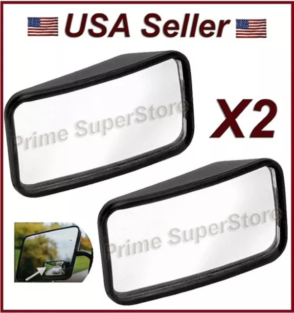 New Side Auxiliary Blind Spot Wide View Mirror X Two Small Rearview Rv Van Truck