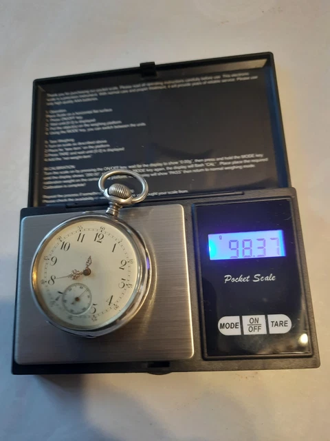 Montre Gousset Ancienne Chronomètre Avec Motif Locomotive - Nécessite Révision