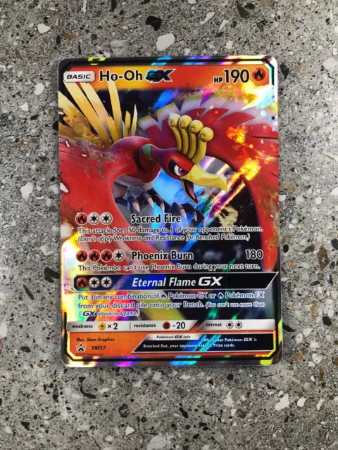 Ho-Oh GX SM57 - Black Star Promo - Ultra Rare Holo Pokemon Card Near Mint  Tin