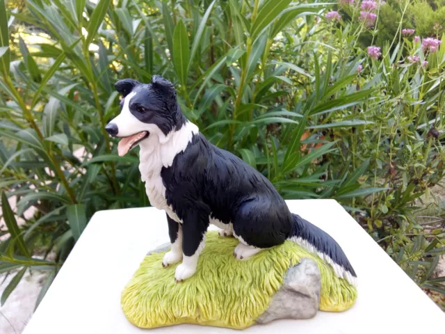 Border Collie Statuette Faite Main De Teviotdale En Ecosse 3