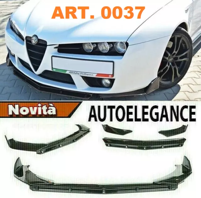 ALFA ROMEO BRERA FRONTSTOßSTANGE SPLITTER STYLE GLÄNZEND SCHWARZ RS - 3P -