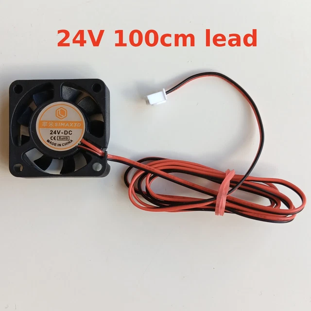4010 40X40X10mm Brushless Cooling Fan Cooler 0.06A 24V DC 2 Pin New 100cm lead